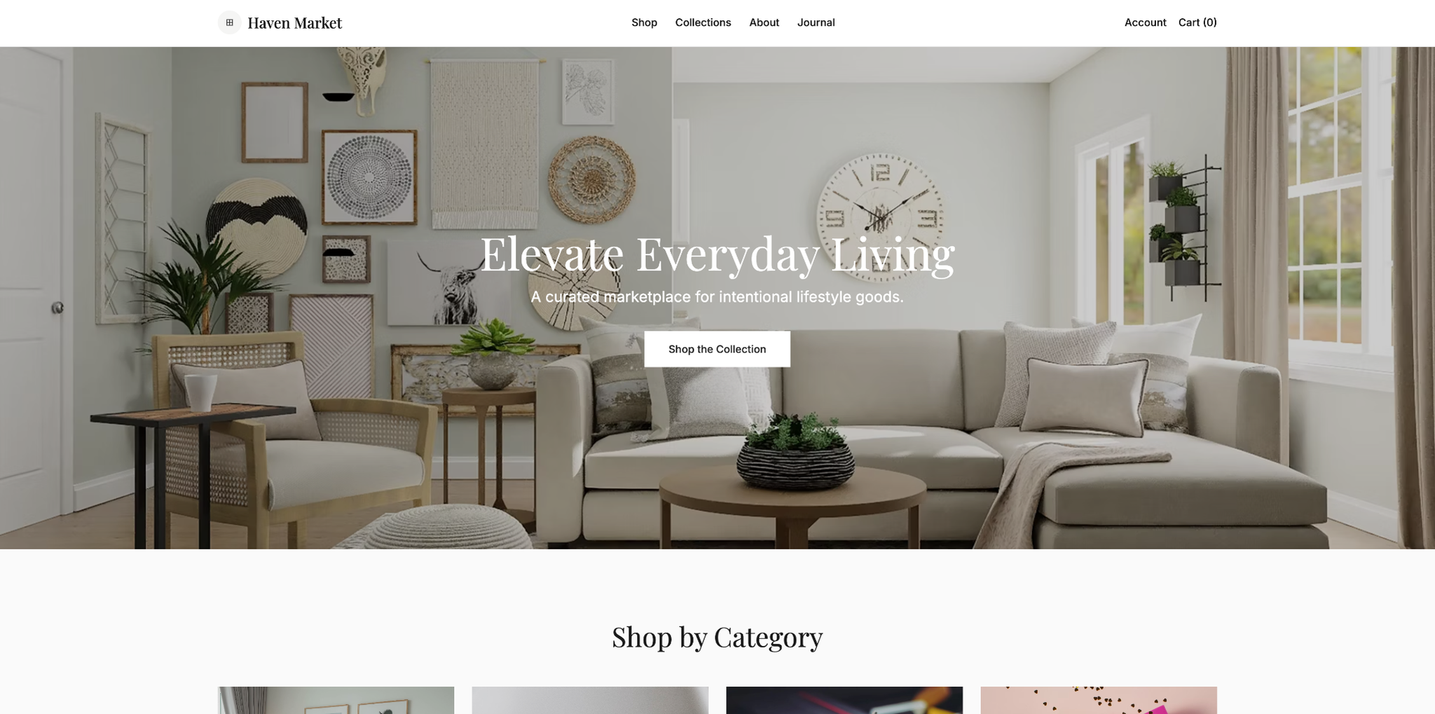Haven Market Website