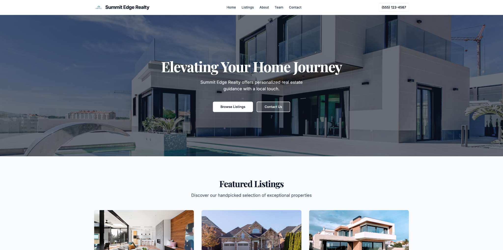 Real Estate Agency Website